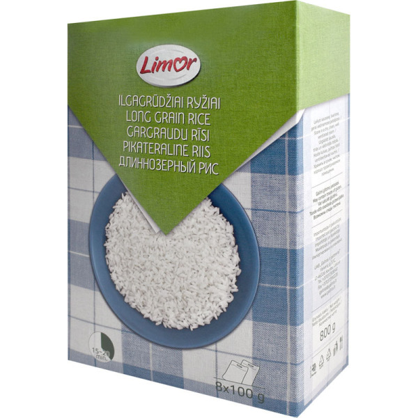 Rīsi LIMOR gargr. 8x100g