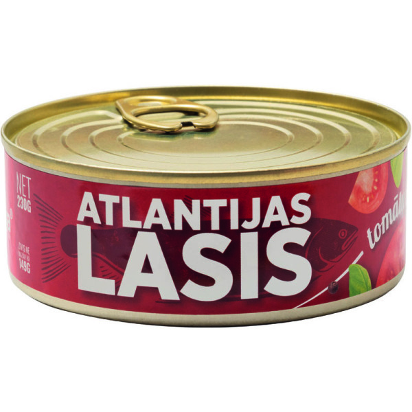 BANGA Atlantijas lasis tomātu mērcē  (48x230g)